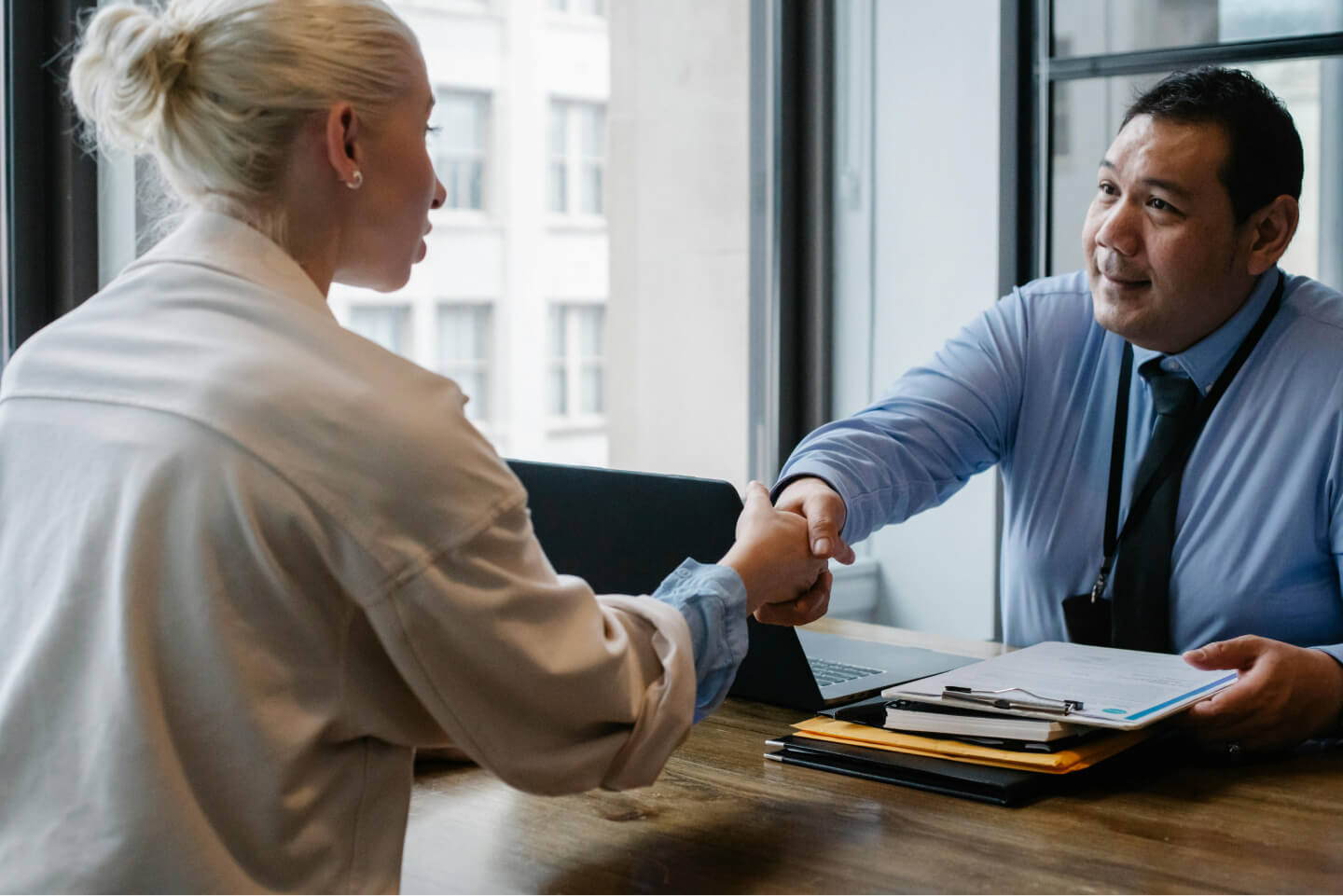 People shaking hands